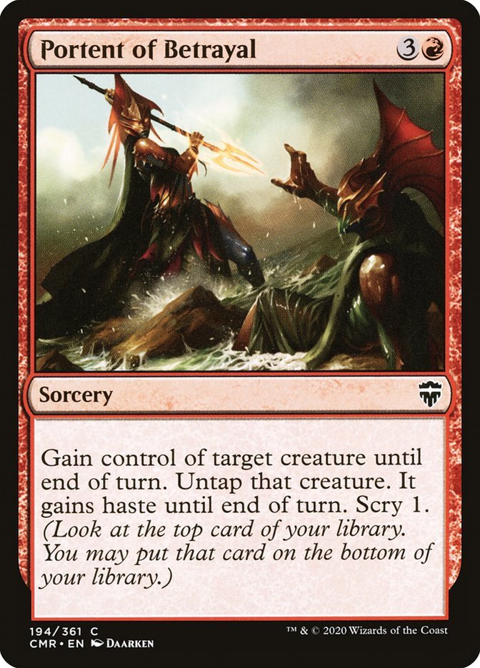Portent of Betrayal [Commander Legends] - Card Brawlers