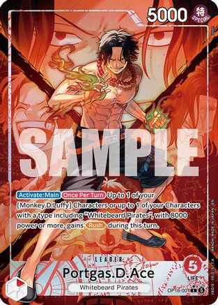 Portgas.D.Ace (001) (Alternate Art) (OP16-001) - The Time of Battle Foil - Card Brawlers