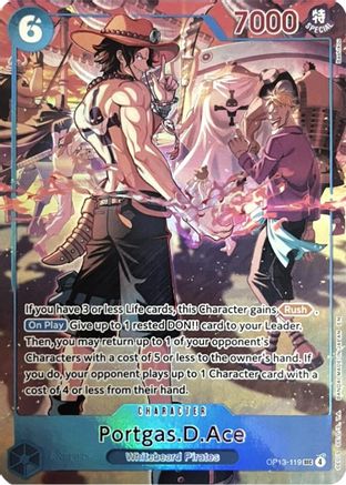 Portgas.D.Ace (119) (English Version 3rd Anniversary Set) (OP13-119) - One Piece Promotion Cards Foil - Card Brawlers