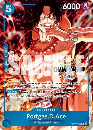 Portgas.D.Ace (CS 25-26 Celebration Pack) (OP07-053) - One Piece Promotion Cards Foil - Card Brawlers