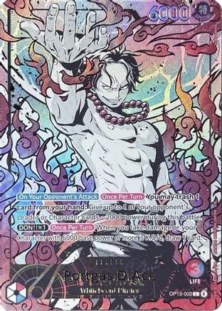 Portgas.D.Ace (English Version 3rd Anniversary Set) (OP13-002) - One Piece Promotion Cards Foil - Card Brawlers