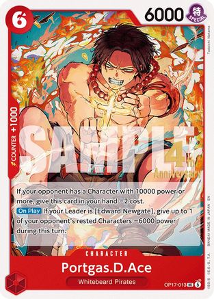 Portgas.D.Ace (OP17-013) - The World's Strongest Warriors Release Event Cards - Card Brawlers
