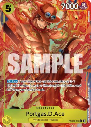 Portgas.D.Ace - PRB02-018 (Alternate Art) (PRB02-018) - Premium Booster -The Best- Vol. 2 Foil - Card Brawlers