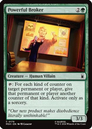 Powerful Broker (MSH-179) - Marvel Super Heroes - Card Brawlers