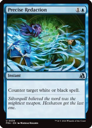 Precise Redaction (FRA-036) - Reality Fracture - Card Brawlers