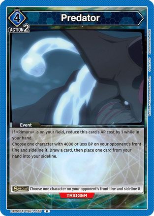 Predator (UE20BT/TSK-1-067) - UE20BT That Time I Got Reincarnated as a Slime Foil - Card Brawlers