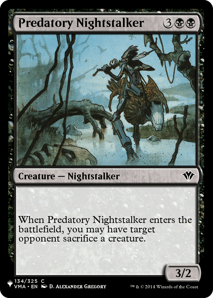 Predatory Nightstalker [The List] - Card Brawlers