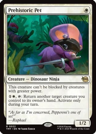 Prehistoric Pet (TMT-022) - Teenage Mutant Ninja Turtles - Card Brawlers