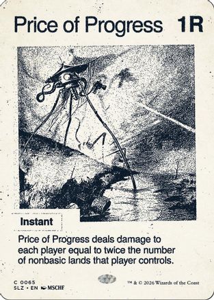 Price of Progress (0065) (SLZ-065) - Secret Lair x MSCHF: The Zeta Set - Card Brawlers