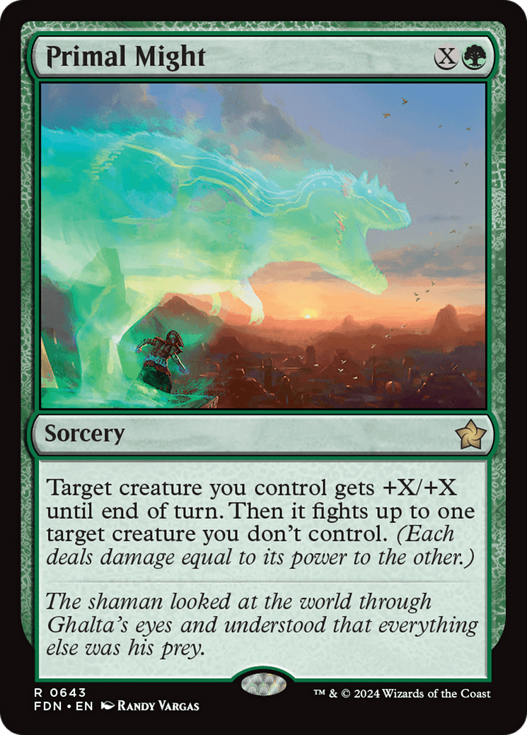 Primal Might [Foundations] - Card Brawlers