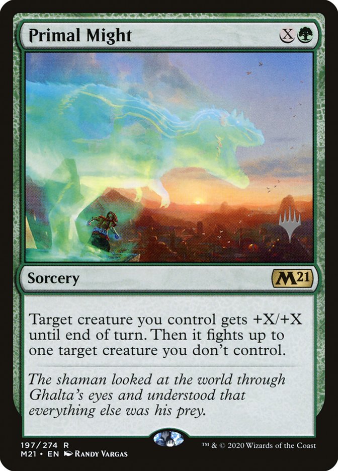 Primal Might (Promo Pack) [Core Set 2021 Promos] - Card Brawlers