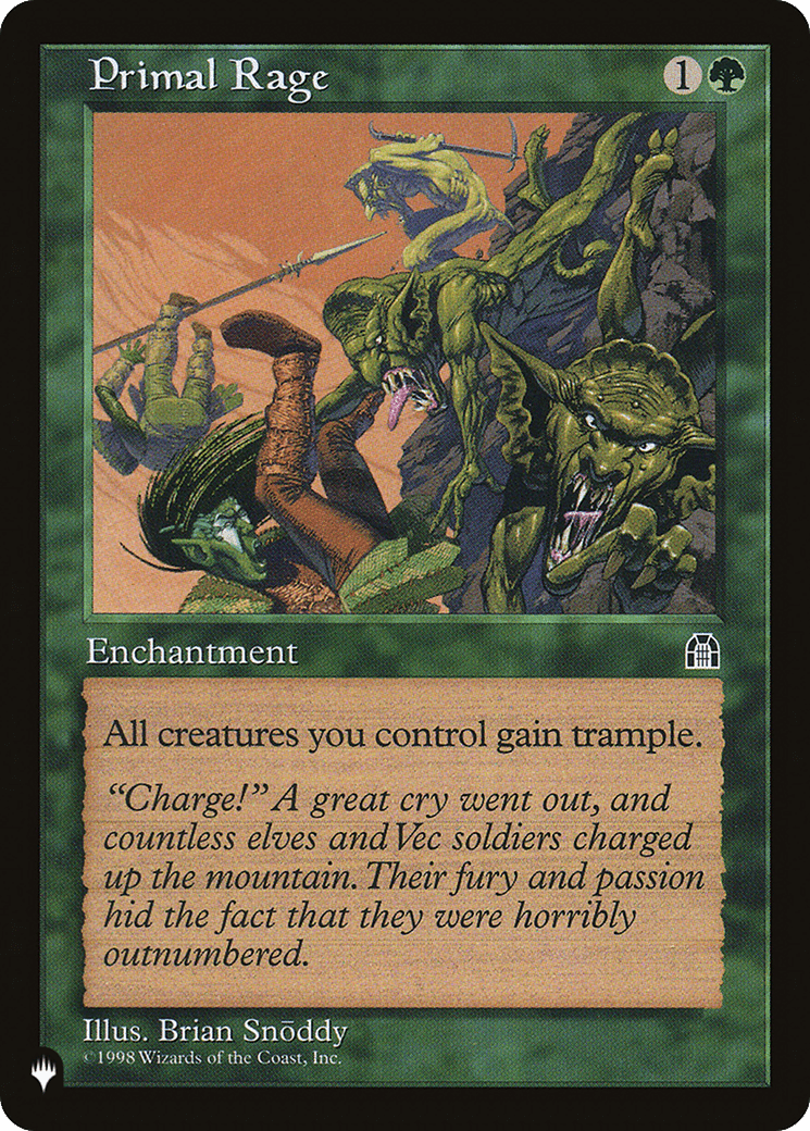 Primal Rage [The List] - Card Brawlers