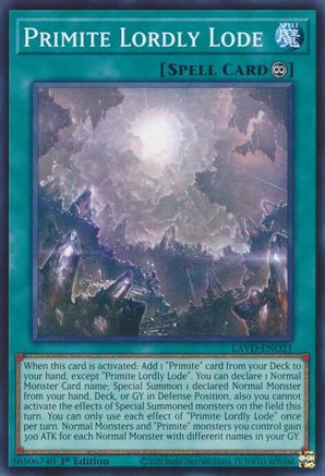 Primite Lordly Lode (LAVD-ENO21) - Legendary Arc-V Decks 1st Edition - Card Brawlers