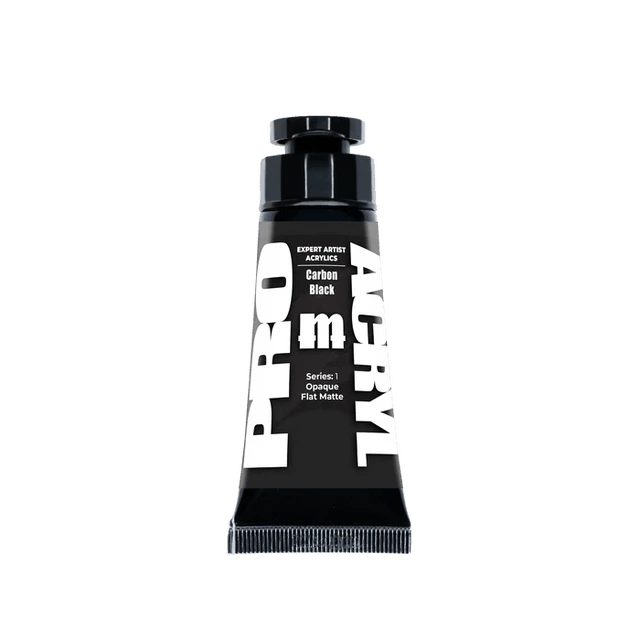 PRO Acryl - Paint - Expert Acrylics - 002 - Carbon Black - Card Brawlers