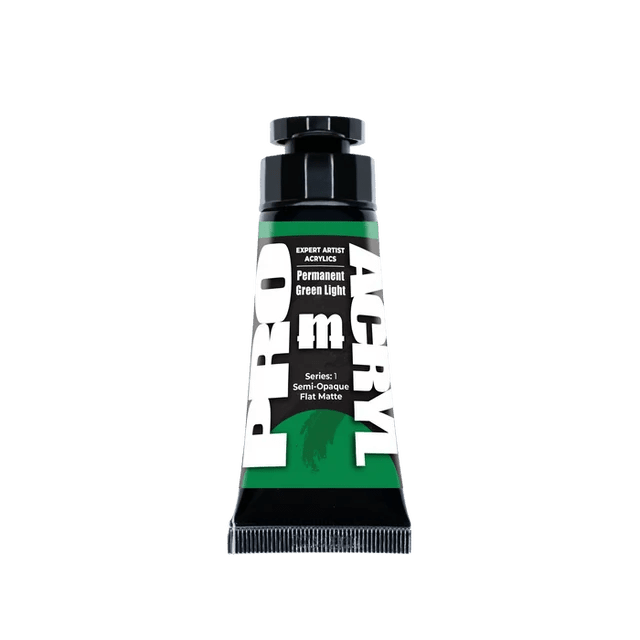 PRO Acryl - Paint - Expert Acrylics - 004 - Permanent Green Light - Card Brawlers