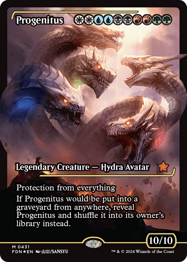 Progenitus (Showcase) [Foundations] - Card Brawlers