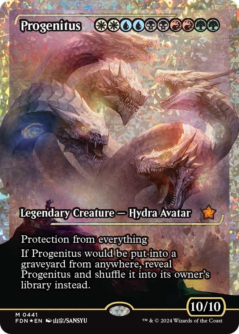 Progenitus (Showcase) (Fracture Foil) [Foundations] - Card Brawlers