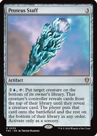 Proteus Staff (FRC-059) - Commander: Reality Fracture - Card Brawlers