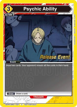 Psychic Ability (Release Event) (UE19BT/SMD-1-037) - UE19BT SAKAMOTO DAYS Release Event Cards - Card Brawlers