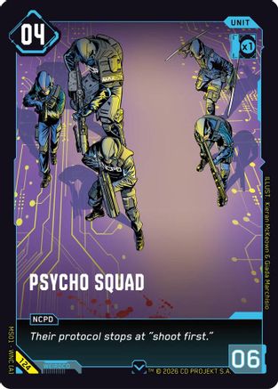 Psycho Squad (124) - Welcome to Night City Retail - Card Brawlers