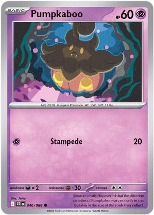 Pumpkaboo (040/null) - Reverse Holofoil [ME04 Chaos Rising] - Card Brawlers