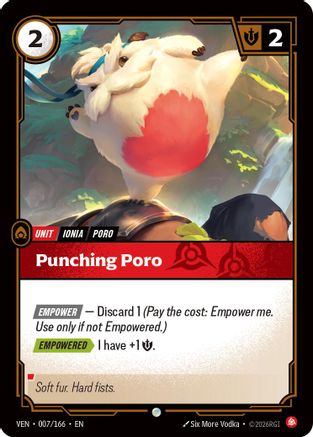 Punching Poro (007/166) - Vendetta - Card Brawlers