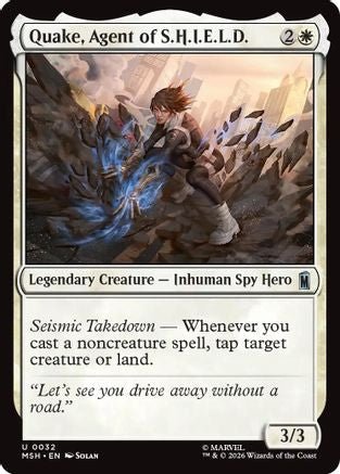 Quake, Agent of S.H.I.E.L.D. (MSH-032) - Marvel Super Heroes Foil - Card Brawlers