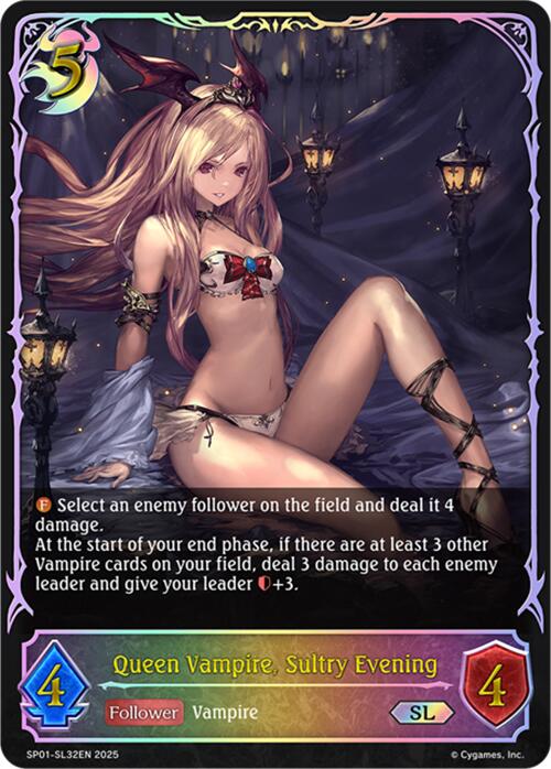Queen Vampire, Sultry Evening (SL) (SP01 - SL32EN) [Seaside Memories] - Card Brawlers