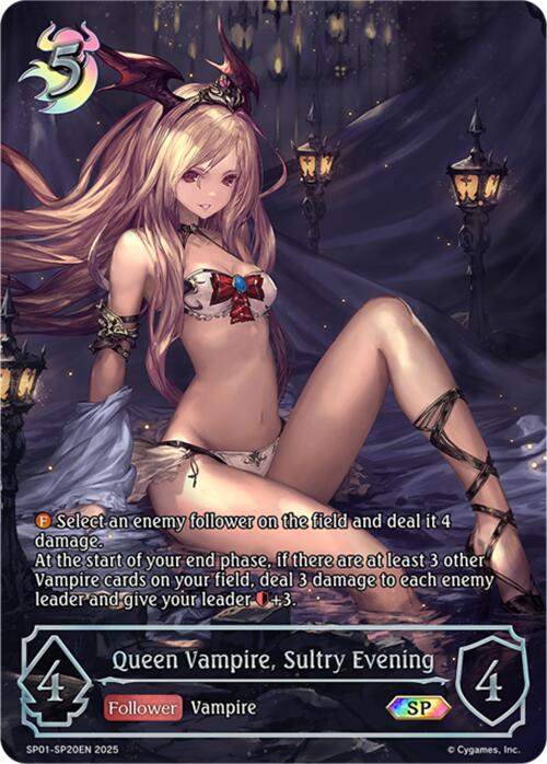 Queen Vampire, Sultry Evening (SP) (SP01 - SP20EN) [Seaside Memories] - Card Brawlers