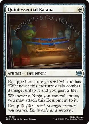 Quintessential Katana (TMT-023) - Teenage Mutant Ninja Turtles Foil - Card Brawlers