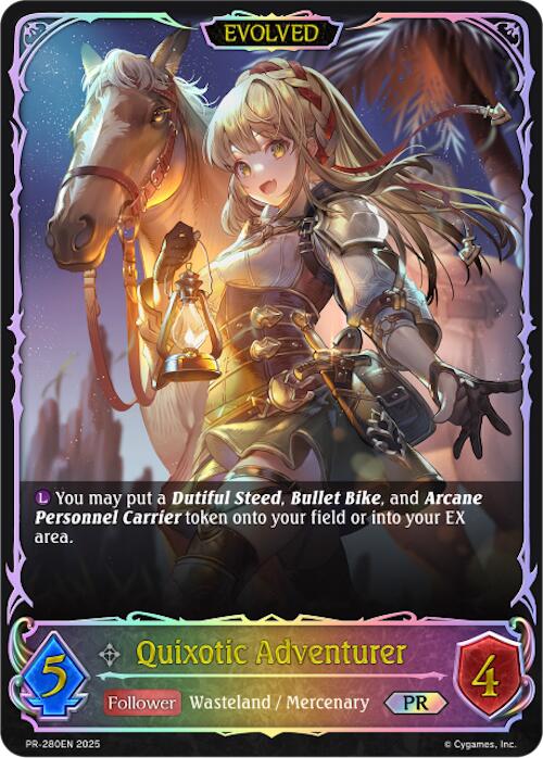 Quixotic Adventurer (Evolved) (PR - 280EN) [Promotional Cards] - Card Brawlers