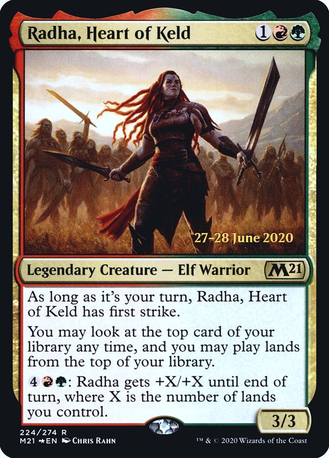 Radha, Heart of Keld [Core Set 2021 Prerelease Promos] - Card Brawlers