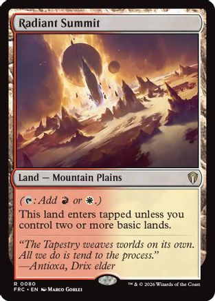 Radiant Summit (FRC-080) - Commander: Reality Fracture - Card Brawlers