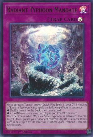 Radiant Typhoon Mandate (26LP-EN015) - Limited Pack World Championship 2026 1st Edition - Card Brawlers