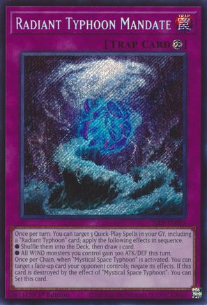 Radiant Typhoon Mandate (Secret Rare) (26LP-EN015) - Limited Pack World Championship 2026 Limited - Card Brawlers