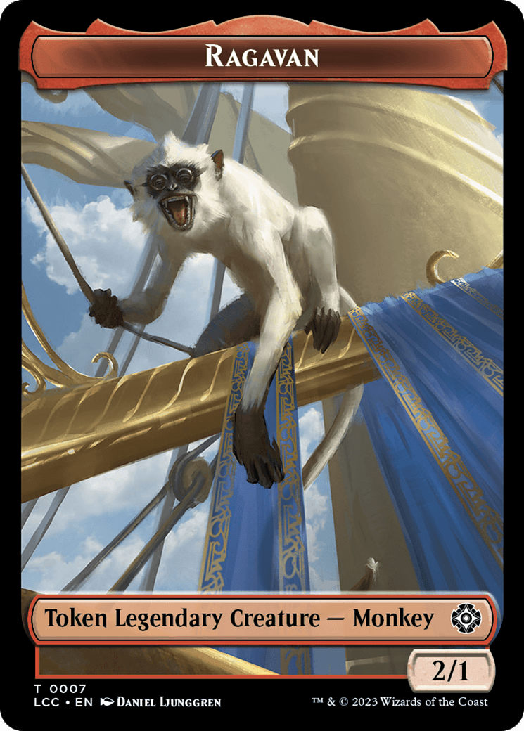 Ragavan // Treasure Double - Sided Token [The Lost Caverns of Ixalan Commander Tokens] - Card Brawlers