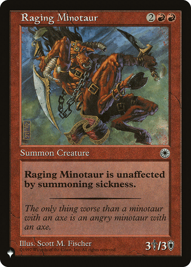 Raging Minotaur [The List] - Card Brawlers