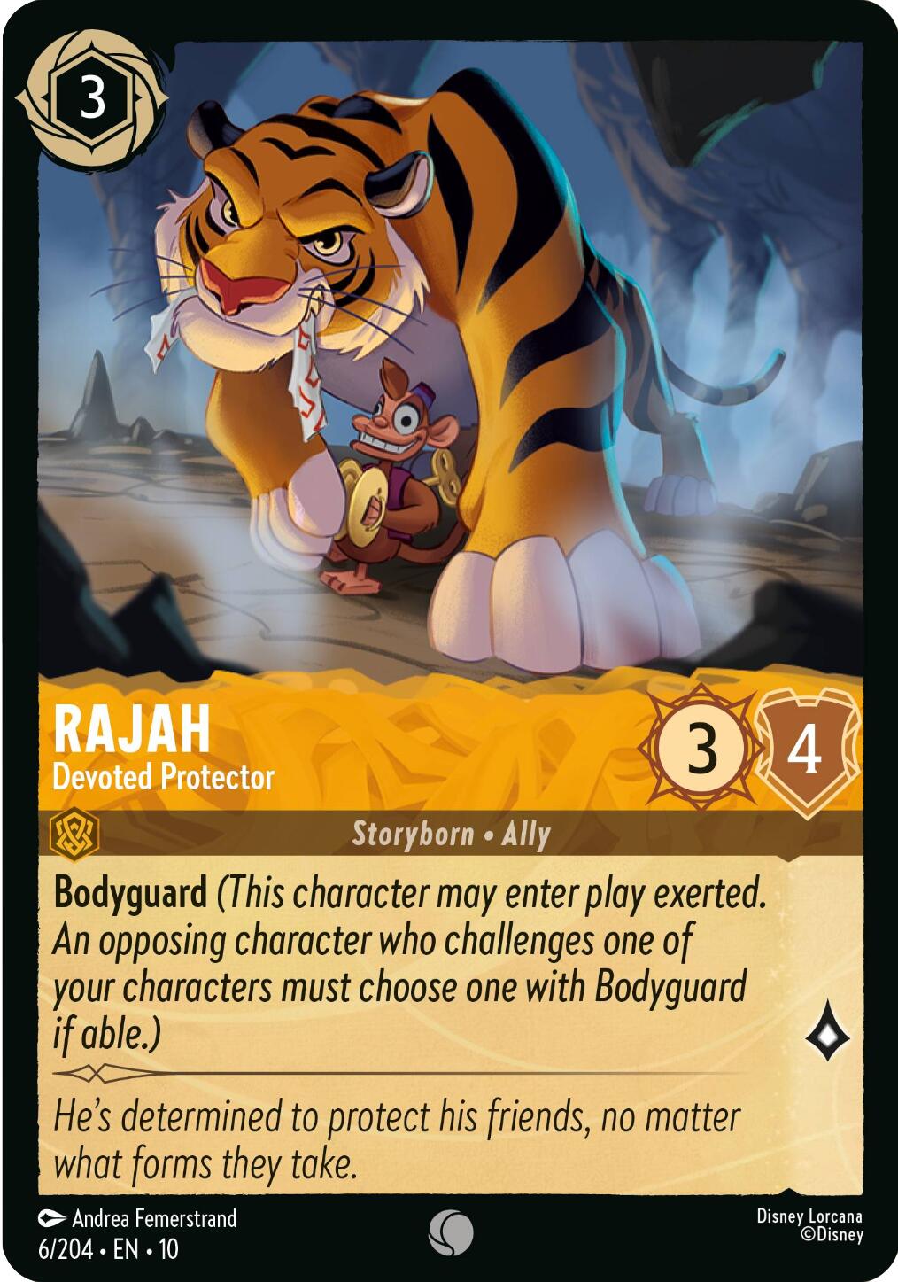 Rajah - Devoted Protector (6/204) [Whispers in the Well] - Card Brawlers