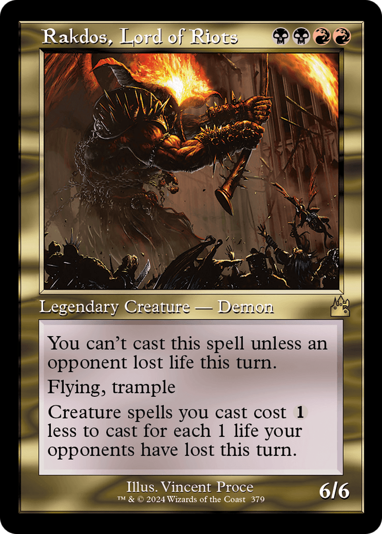 Rakdos, Lord of Riots (Retro Frame) [Ravnica Remastered] - Card Brawlers