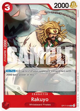 Rakuyo (OP17-016) - The World's Strongest Warriors - Card Brawlers