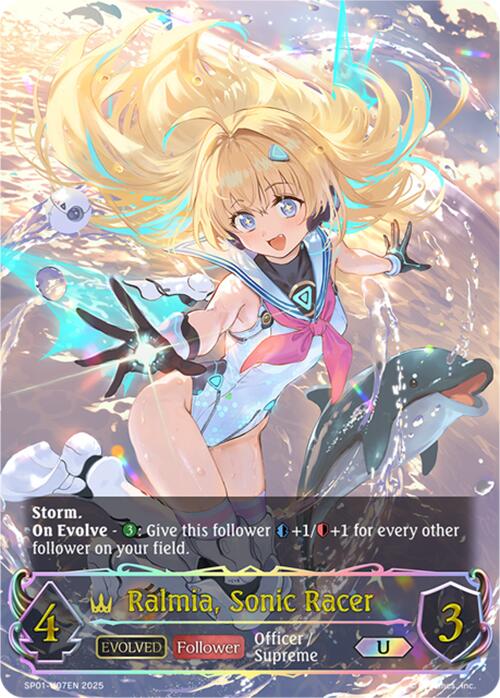 Ralmia, Sonic Racer (Evolved) (U) (SP01 - U07EN) [Seaside Memories] - Card Brawlers