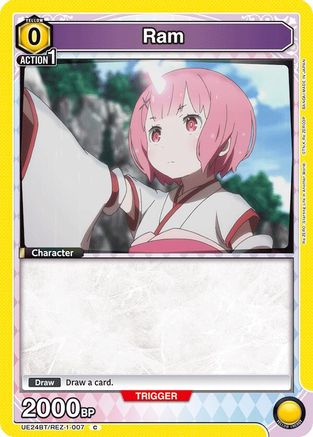 Ram (007) (UE24BT/REZ-1-007) - UE24BT ReZERO Starting Life in Another World - Card Brawlers