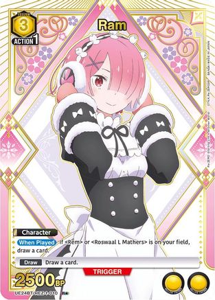 Ram (010) (R*) (UE24BT/REZ-1-010) - UE24BT ReZERO Starting Life in Another World Foil - Card Brawlers