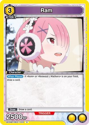 Ram (010) (UE24BT/REZ-1-010) - UE24BT ReZERO Starting Life in Another World Foil - Card Brawlers
