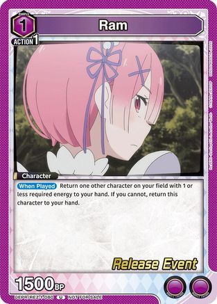 Ram (080) (UEPR/REZ-1-080) - UE24BT ReZERO Starting Life in Another World Release Event Cards - Card Brawlers