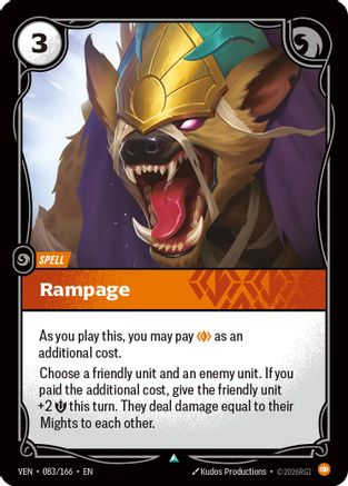 Rampage (083/166) - Vendetta Foil - Card Brawlers