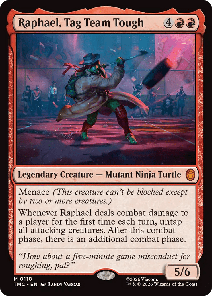 Raphael, Tag Team Tough [Teenage Mutant Ninja Turtles Commander] - Card Brawlers