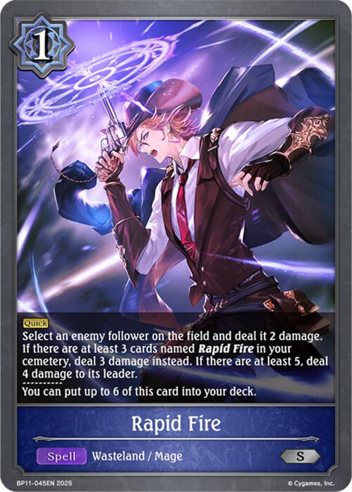 Rapid Fire (BP11 - 045EN) [Bullet of Fate] - Card Brawlers