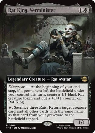 Rat King, Verminister (Extended Art) (TMT-266) - Teenage Mutant Ninja Turtles Foil - Card Brawlers
