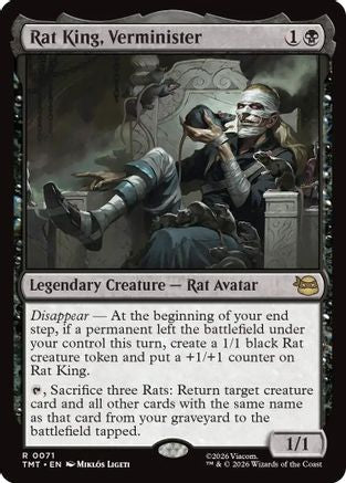 Rat King, Verminister (TMT-071) - Teenage Mutant Ninja Turtles Foil - Card Brawlers